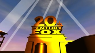 20th century fox logo 3d max