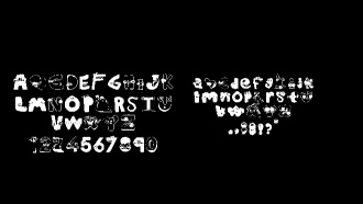 Fixed alphabet lore with faces font! - Panzoid